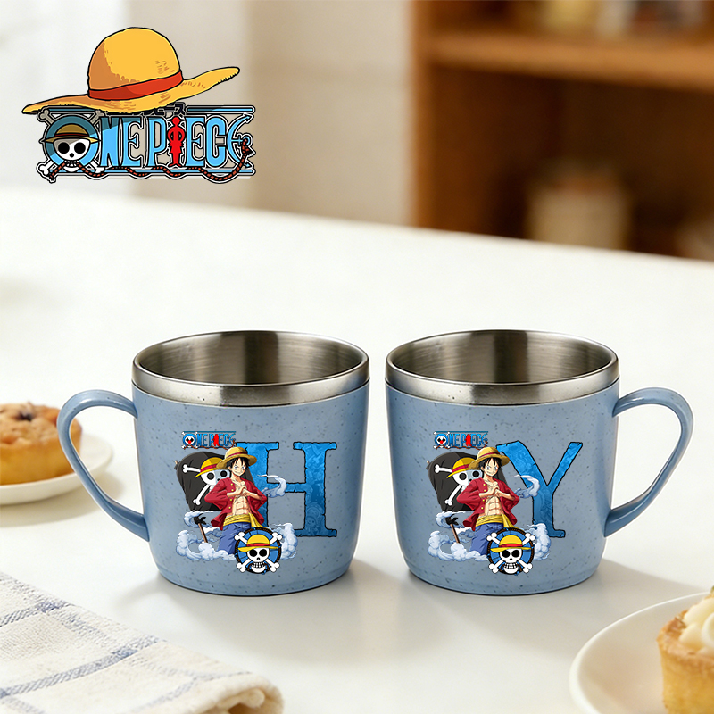 One Piece Water Cup Boy Girl A - Anime One Piece Merchandise บทวิจารณ์และราคา