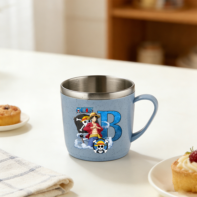 One Piece Water Cup Boy Girl A - Anime One Piece Merchandise บทวิจารณ์และราคา