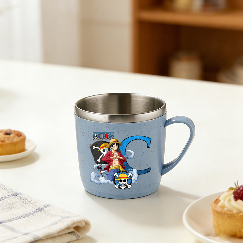 One Piece Water Cup Boy Girl A - Anime One Piece Merchandise บทวิจารณ์และราคา