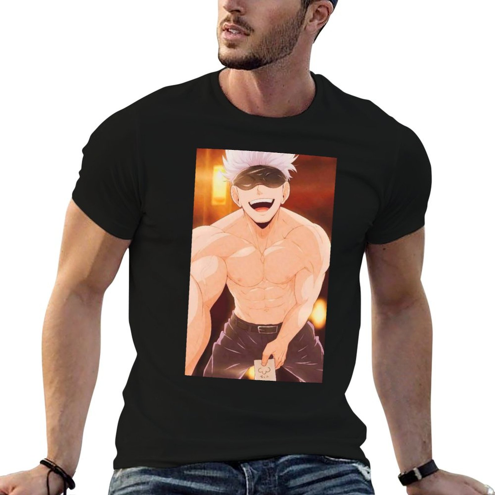 Gojo Satoru Merchandise T-Shir - Anime Merchandise T Shirt บทวิจารณ์และราคา
