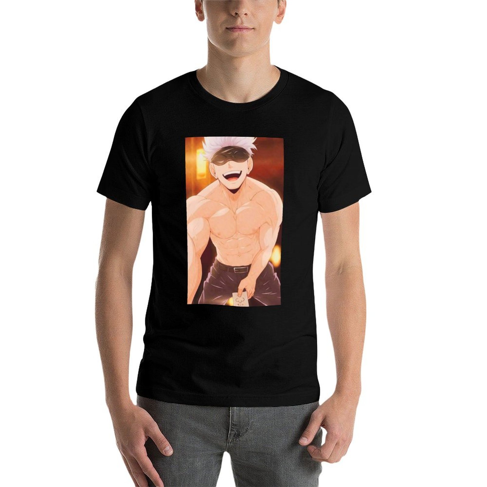 Gojo Satoru Merchandise T-Shir - Anime Merchandise T Shirt บทวิจารณ์และราคา