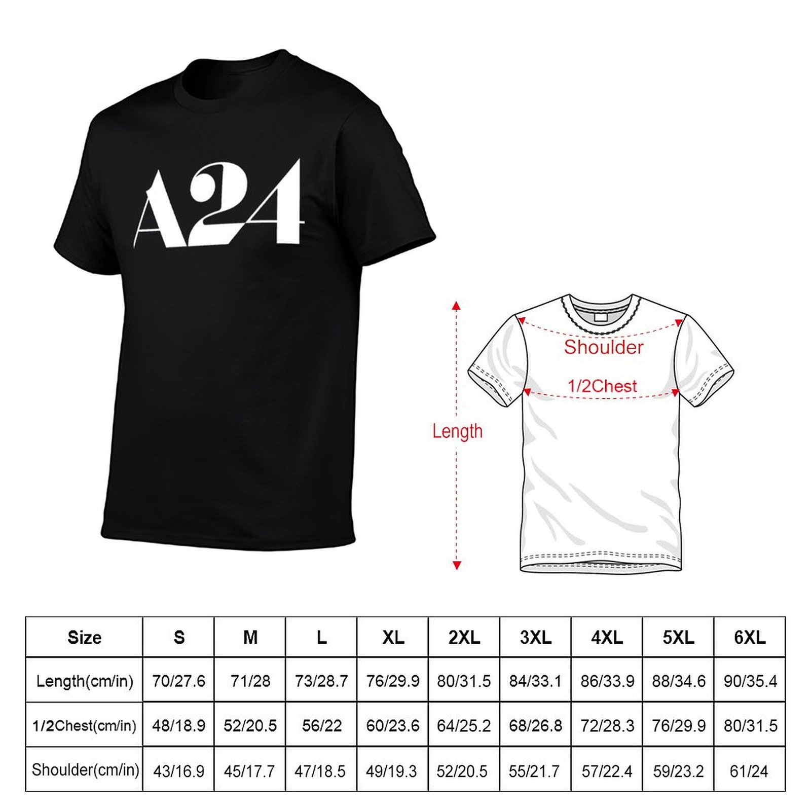 A24 logo Merchandise T-Shirt f - Anime Merchandise T Shirt บทวิจารณ์และราคา