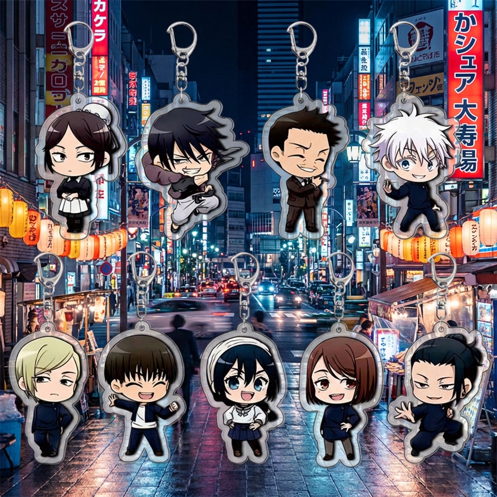Jujutsu Kaisen Acrylic Keychai - Anime Merchandise Keychain บทวิจารณ์และราคา