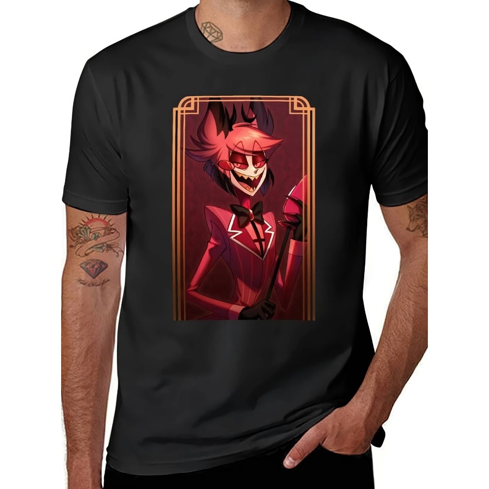 Anime Alastor T-Shirt for Men  - Anime Merchandise T Shirt บทวิจารณ์และราคา