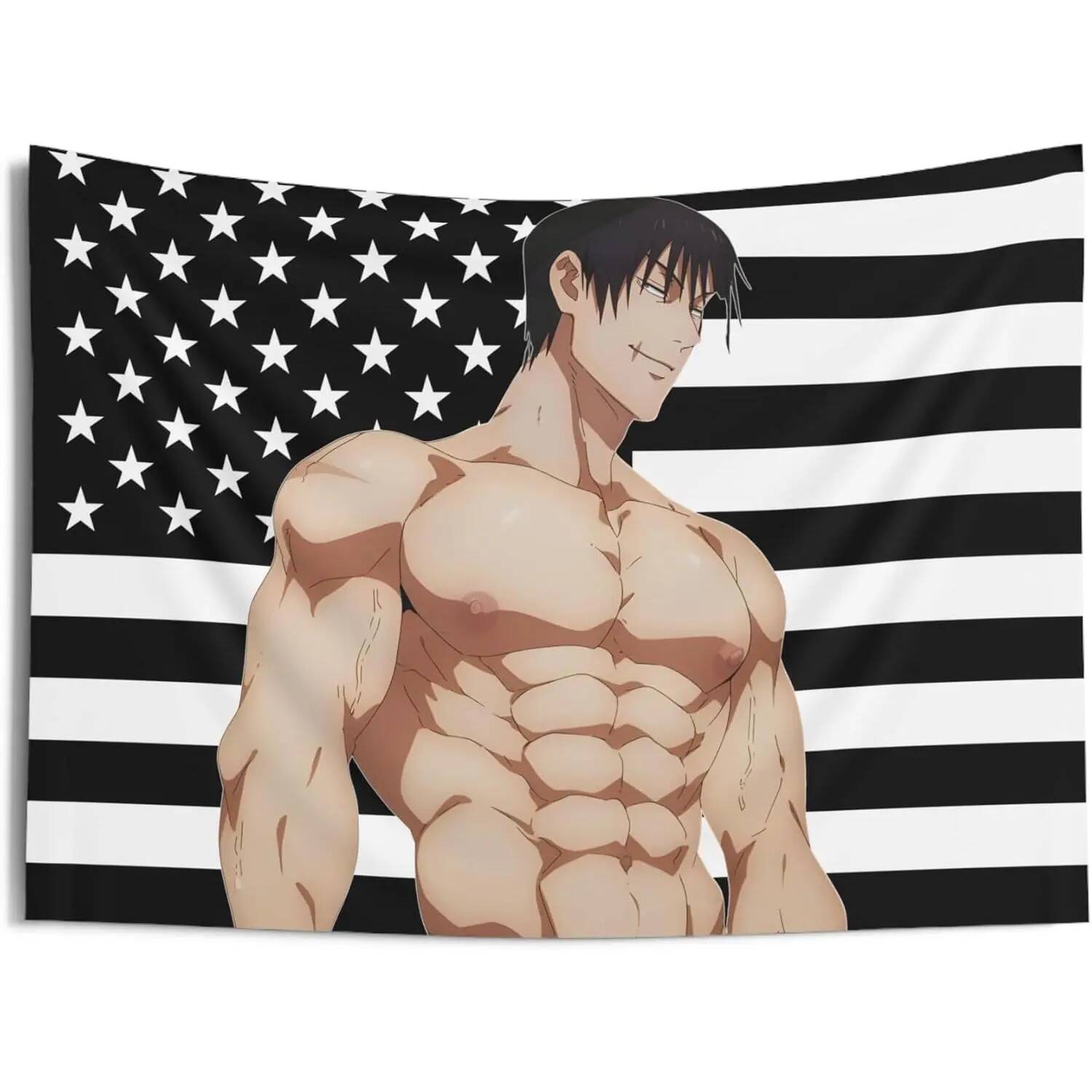 Tapestry JJK Toji American Fla - Anime Merch Ideas บทวิจารณ์และราคา