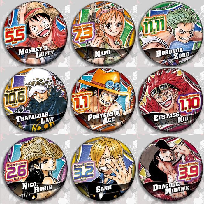 One Piece Anime Badge Pin Set  - Anime One Piece Merchandise บทวิจารณ์และราคา